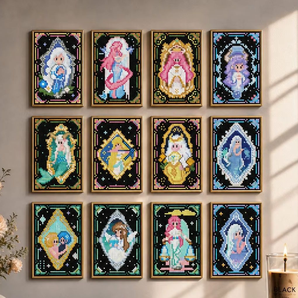 Resin Art Work - MINIGEM 5D DIY Diamant-Malerei-Set 10x15cm, Retro