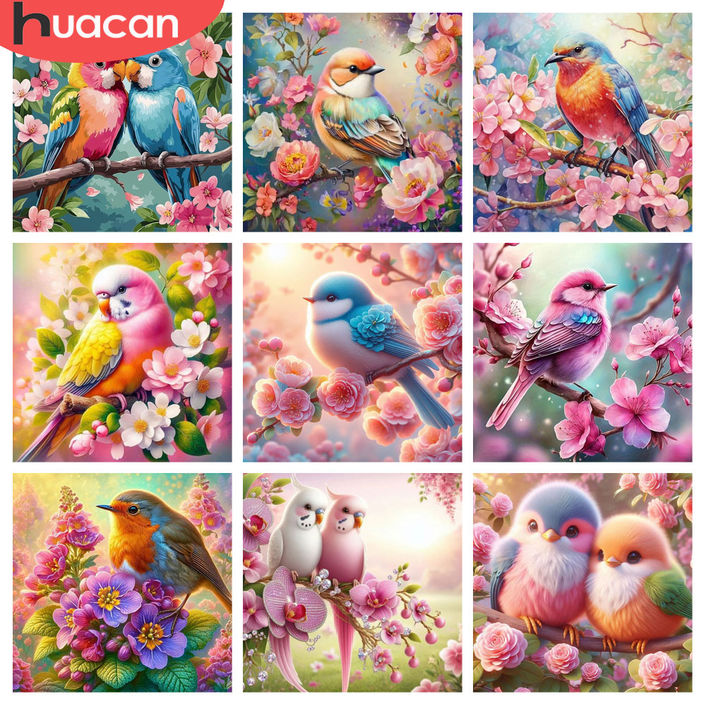 HUACAN Diamant-Gemälde, Vogel, – Resin Art Rose Bewertung und Preis