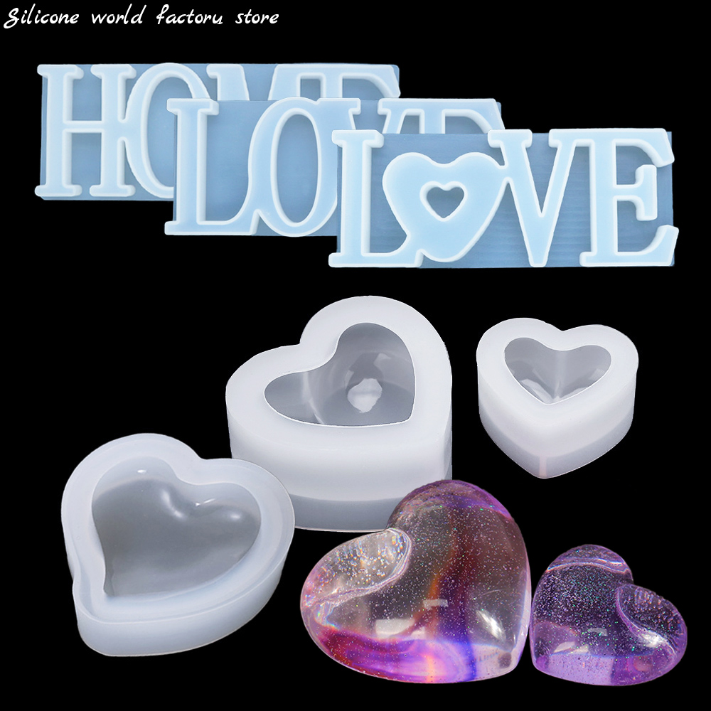 Silikon-Form für 3D-Herzkerzen – Resin Art Alphabet Bewertung und Preis